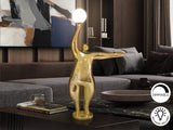 Lámpara de pie escultura bolas Schuller El Globo 1 luz oro brillo 3000K 81cm
