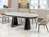 Schuller Capri Mesa comedor T mármol blanco 768621