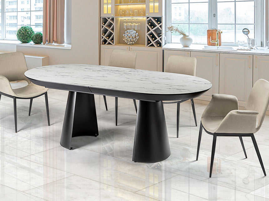 Schuller Capri Mesa comedor T mármol blanco 768621