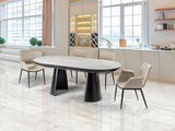 Schuller Capri Mesa comedor T mármol blanco 768621