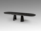 Mesa de comedor Schuller Capri negro extensible 206x79cm vista 10
