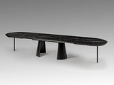 Mesa de comedor Schuller Capri negro extensible 206x79cm vista 11
