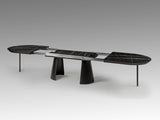 Mesa de comedor Schuller Capri negro extensible 206x79cm vista 12