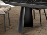 Mesa de comedor Schuller Capri negro extensible 206x79cm vista 3