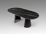 Mesa de comedor Schuller Capri negro extensible 206x79cm vista 6
