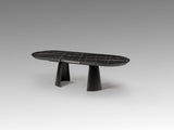 Mesa de comedor Schuller Capri negro extensible 206x79cm vista 7