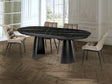 Mesa de comedor Schuller Capri negro extensible 206x79cm 768638