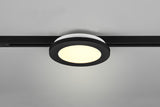 Plafón de techo Trio DUOline LED negro mate 3000K regulable Ø17cm 76921032