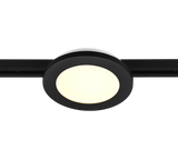 Plafón de techo Trio DUOline LED negro mate 3000K regulable Ø17cm 76921032