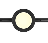 Plafón de techo Trio DUOline LED negro mate 3000K regulable Ø17cm 76921032