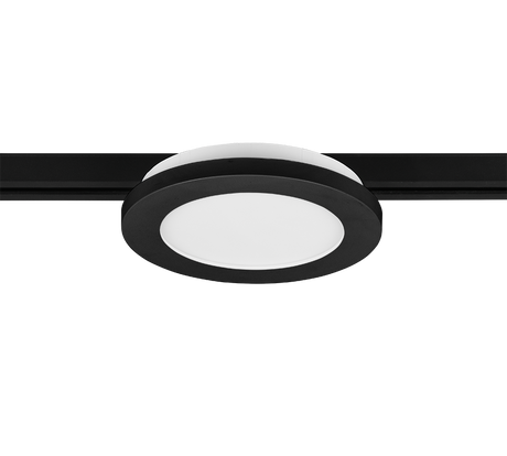 Plafón de techo Trio DUOline LED negro mate 3000K regulable Ø17cm 76921032