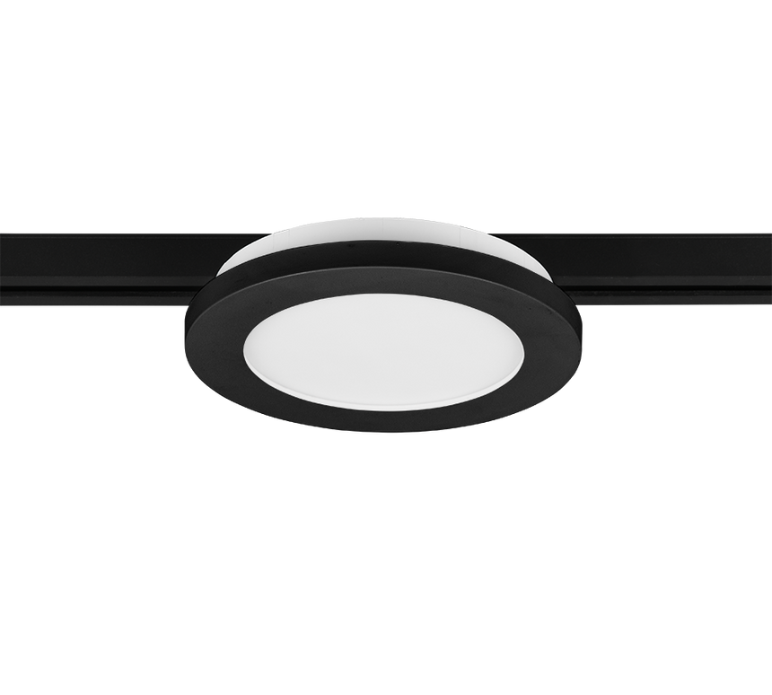Plafón de techo Trio DUOline LED negro mate 3000K regulable Ø17cm 76921032