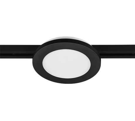 Plafón de techo Trio DUOline LED negro mate 3000K regulable Ø17cm 76921032