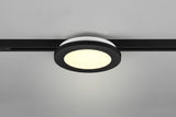 Plafón de techo Trio DUOline LED 3000K regulable Ø17cm negro mate — ref. 76921032 (1)