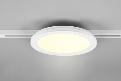 Plafón de techo Trio DUOline LED blanco mate 3000K regulable Ø26cm 76921531