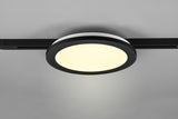 Plafón de techo Trio DUOline LED negro mate 3000K regulable Ø26cm 76921532