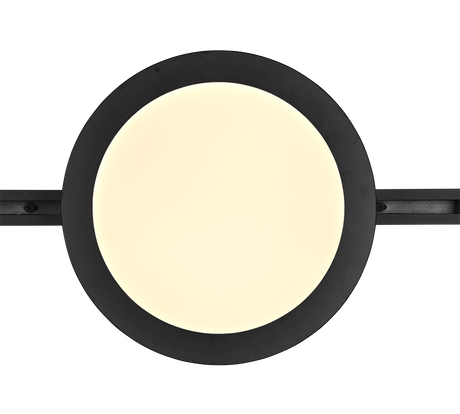 Plafón de techo Trio DUOline LED negro mate 3000K regulable Ø26cm 76921532