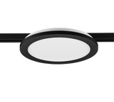 Plafón de techo Trio DUOline LED negro mate 3000K regulable Ø26cm 76921532