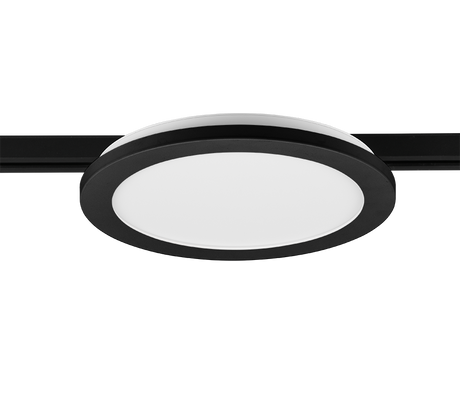 Plafón de techo Trio DUOline LED negro mate 3000K regulable Ø26cm 76921532