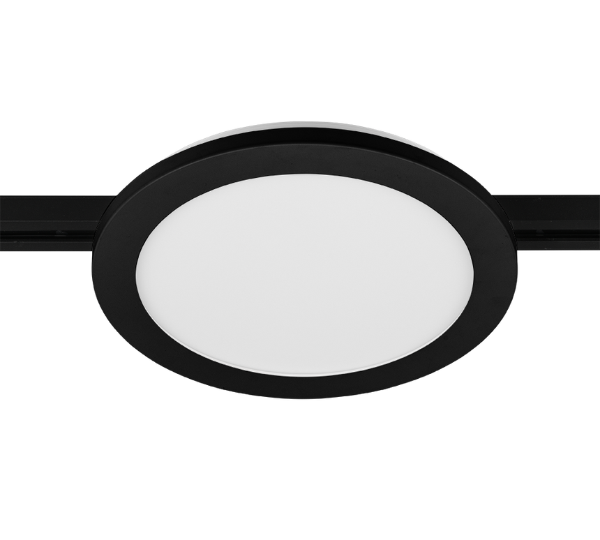 Plafón de techo Trio DUOline LED negro mate 3000K regulable Ø26cm 76921532