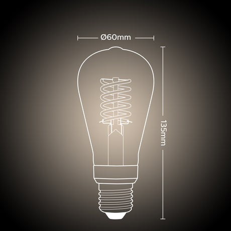 Philips Hue White Bombilla filament White E27 7W 550lm 68886800 - imagen 6