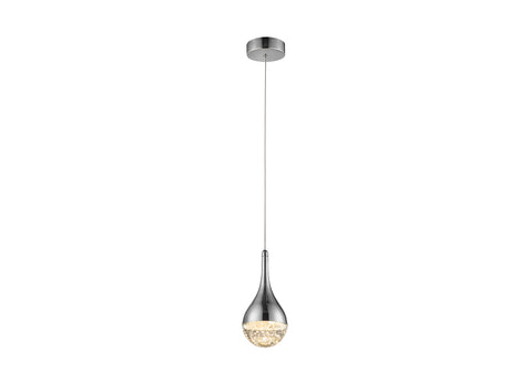 Lámpara de techo colgante Schuller Elie 1 luz cromo 300