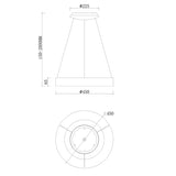 Lámpara de techo Ofertas-3 Dto 50% Mantra negro 7755