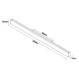 Mantra Hanok Aplique LED 38W 4000K 110º negro 7773