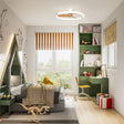 Mantra Nepal Mini ventilador de techo con luz plafón LED 55W blanco/ madera 7803 - en ambiente