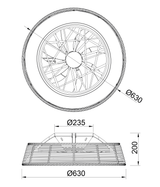 Mantra Polinesia Ventilador Plafón ratán 7810
