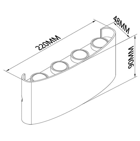Aplique Arcs Mantra beige 7814
