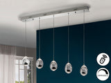 Lámpara de techo colgante Schuller Rocío 5 luces cromo  - vista 2