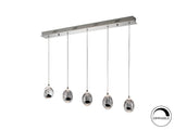 Lámpara de techo colgante Schuller Rocío 5 luces cromo  - vista 2