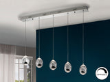 Lámpara de techo colgante Schuller Rocío 5 luces cromo  - vista 3