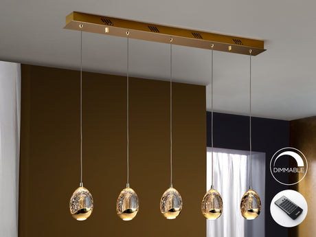 Schuller Rocío 783627D Lámparas de techo Dorado y champán con burbujas