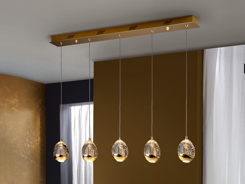 Schuller Rocío 783627 Lámparas de techo Dorado y champán con burbujas