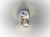 Lámpara aplique de pared Schuller Rocío LED 1 luz cromo 3000K vista 3