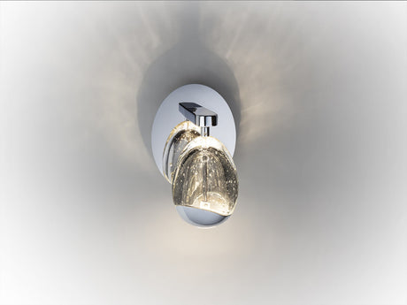 Lámpara aplique de pared Schuller Rocío LED 1 luz cromo 3000K vista 3