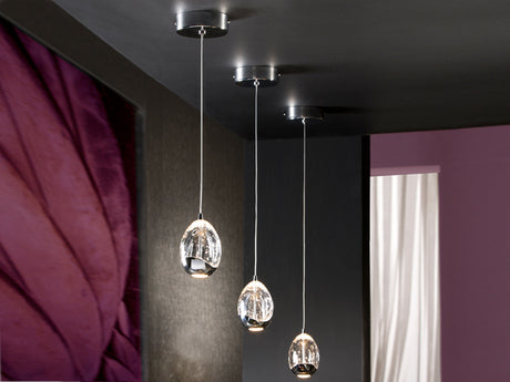 Lámpara de techo colgante Schuller Rocío 1 luz cromo 30 - vista 2