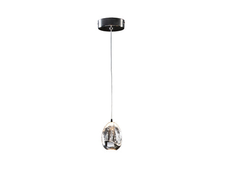 Lámpara de techo colgante Schuller Rocío 1 luz cromo 30