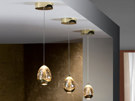 Lámpara de techo colgante Schuller Rocío 1 luz dorado y - vista 2