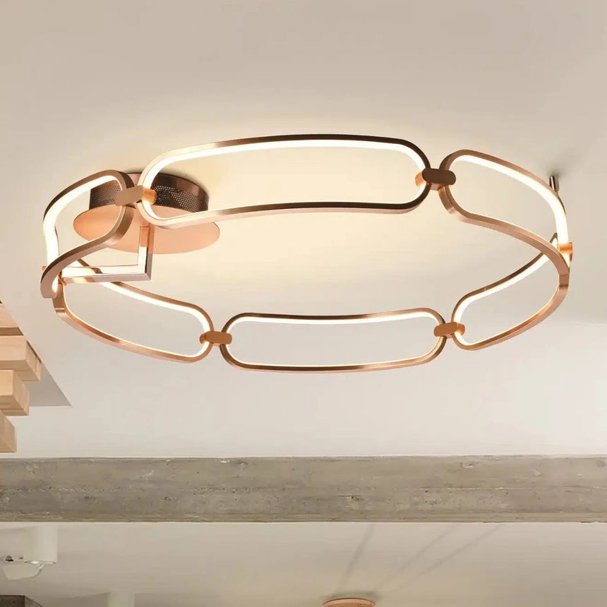 Schuller Colette Plafón LED Ø80 oro rosa dimable 786508D