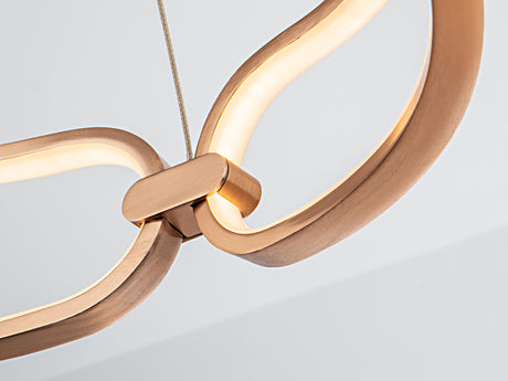 Lámpara de techo colgante Schuller Colette oro rosa 300 - ambiente