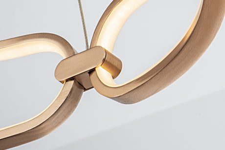 Lámpara de techo colgante Schuller Colette oro rosa 3000K Ø80cm vista 5