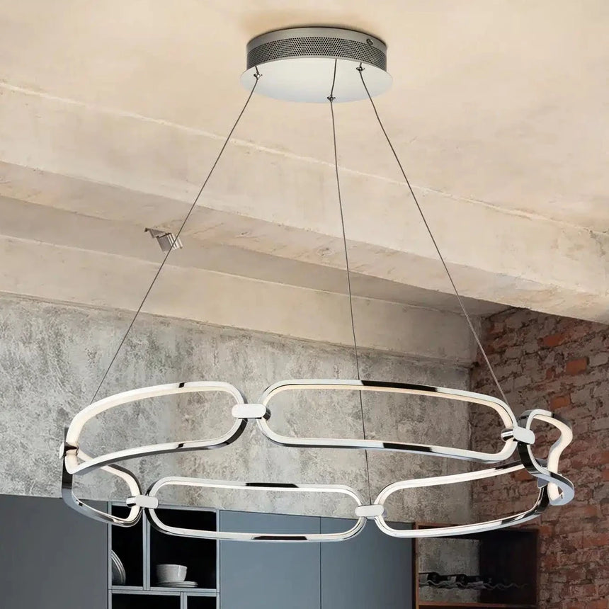 Schuller Colette Lámpara de techo colgante Ø80 cromo dimable 786973D