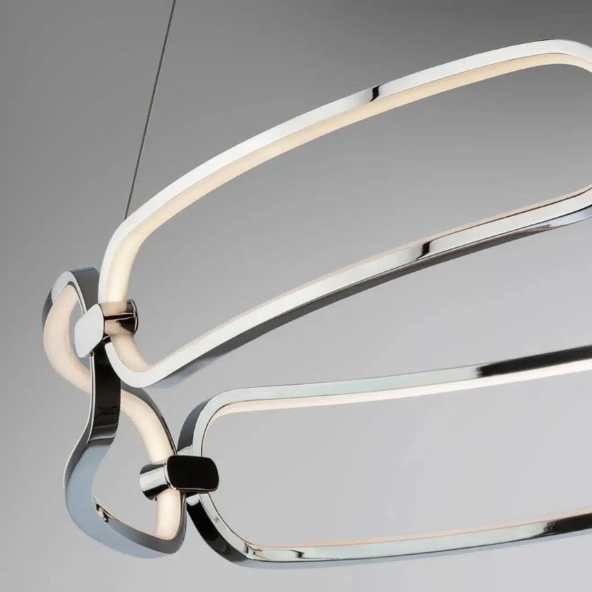Schuller Colette Lámpara de techo colgante Ø80 cromo dimable 786973D