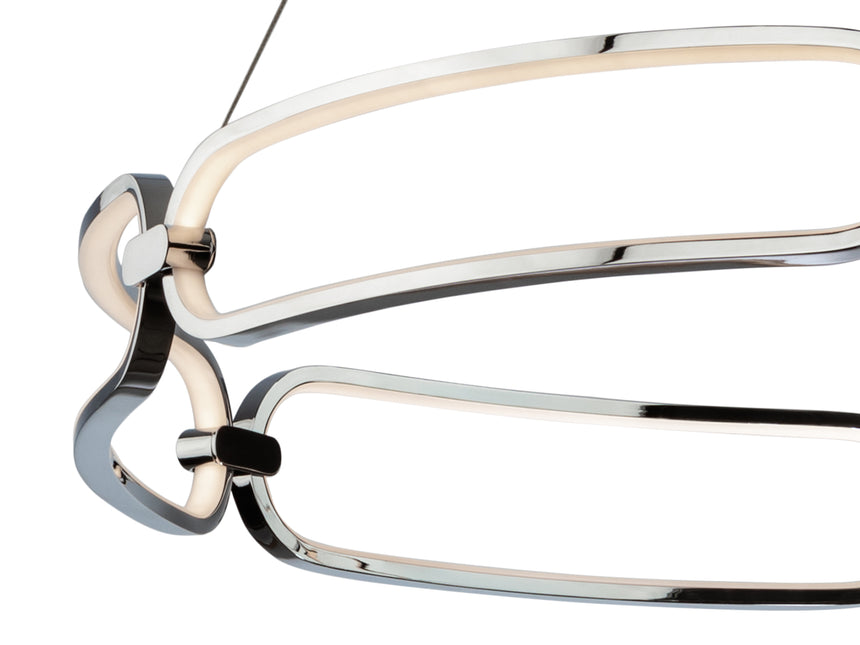 Lámpara de techo colgante Schuller Colette cromo 3000K  - vista 2