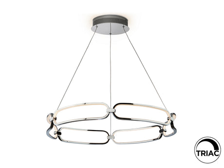 Lámpara de techo colgante Schuller Colette cromo 3000K  - vista 3