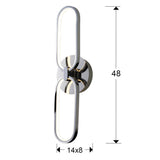 Schuller Colette Aplique de pared LED 2L cromo 787024