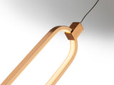 Lámpara de techo colgante Schuller Colette 1 luz oro rosa 3000K vista 2